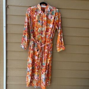 Alix of Bohemia Sawyer Arancia Midi Dress Size Medium